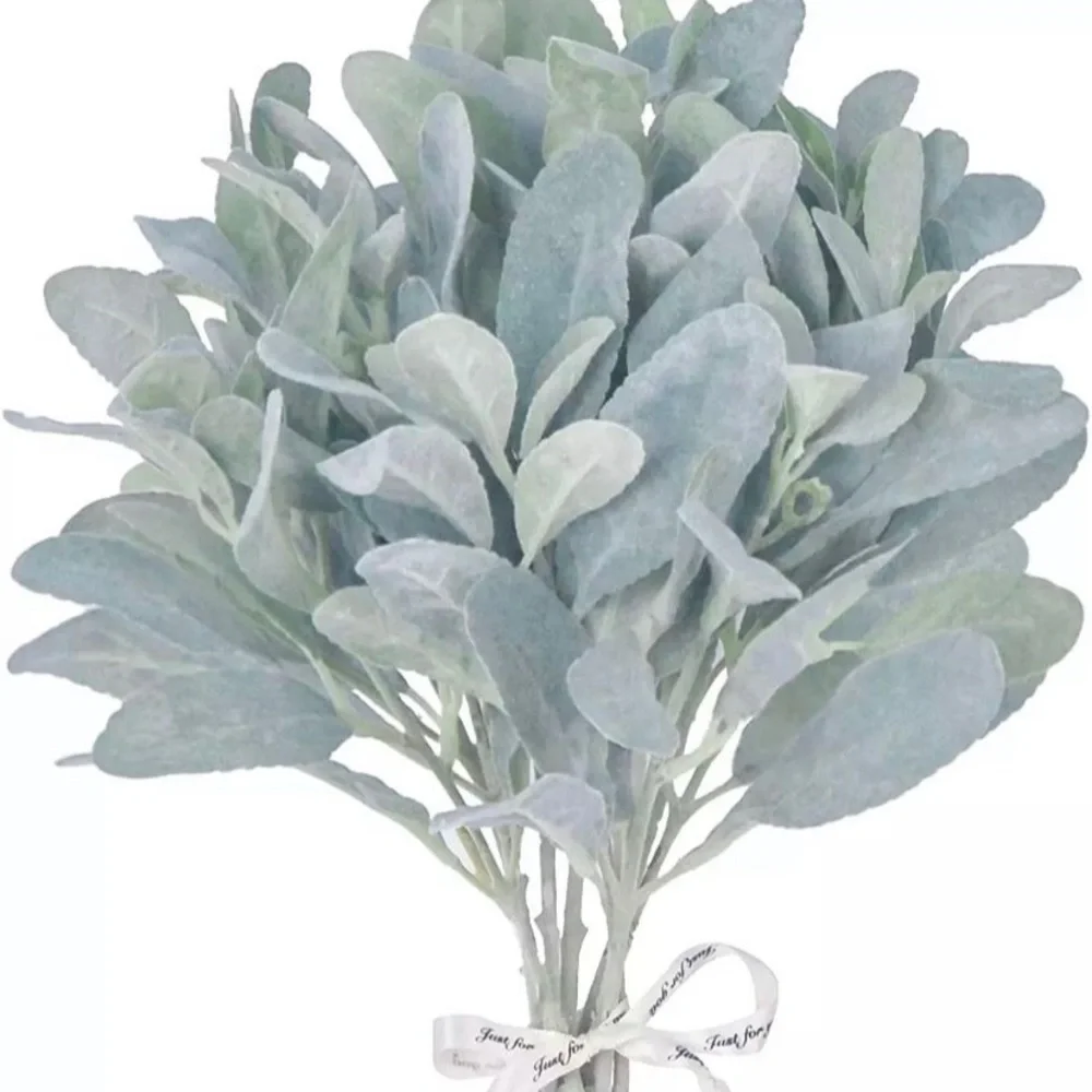 10 Count | Lambs Ear Eucalyptus Artificial Stems Branches